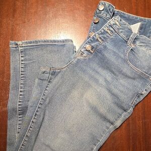 Maurices High Rise Denim Jeans with Button Accents